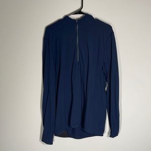 Navy Blue Lululemon 1/4 Zip Hoodie Men’s Large